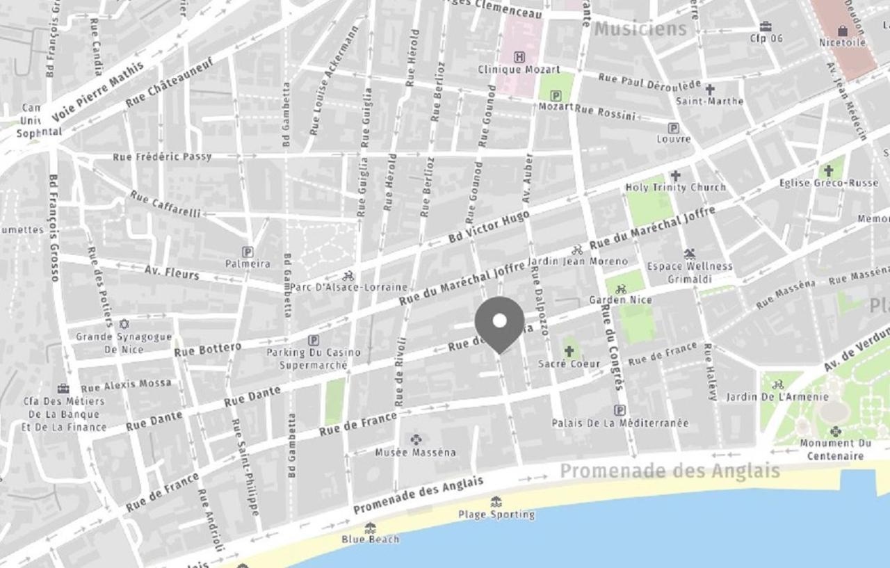Aparthotel Riviera - 2 Minutes De La Plage - Exceptionnel 2 Chambres Ac - Balcon Meyerbeer 1 Ница Екстериор снимка